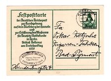 Cartão postal de papelaria postal da Alemanha 1938 - Inspecione - comprar usado  Enviando para Brazil