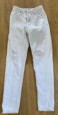 Primark white distressed for sale  TAMWORTH