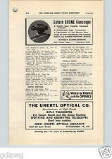 1952 PAPER AD Saturn Boone Gunscope Telescope Scope Tinsley Laboratories Unertl for sale  Shipping to South Africa