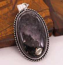 Nuummite 925 Silver Plated Handmade Pendant of 2.3" for sale  Shipping to South Africa