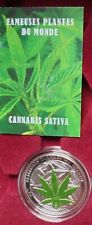 2010 BENIN CANNABIS SATIVA 1oz Silver999, Only999pcs RARThe first in the series na sprzedaż  PL