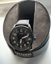 Relógio de lona Citizen masculino Eco-Drive militar preto PVD BV1085-06E comprar usado  Enviando para Brazil