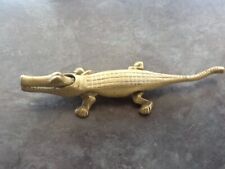 Brass crocodile ornament for sale  SUNDERLAND
