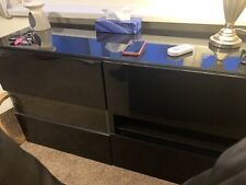 Black gloss sideboard for sale  DUDLEY