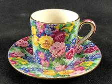 GOOD VINTAGE ROYAL WINTON JULIA CHINTZ COFFEE CUP AND SAUCER. #2. ~ C1940. for sale  GLASGOW