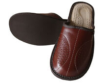 Leather slippers men for sale  THETFORD