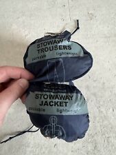 Stowaway jacket trousers for sale  NEWNHAM