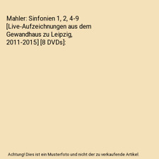 Mahler sinfonien live gebraucht kaufen  Trebbin