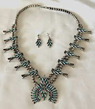 zuni squash blossom necklace for sale  Peoria