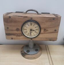 Steampunk wooden clock for sale  RUSHDEN