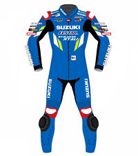 Custom Made Suzuki  Motorcycle CowHide Leather  Racing One Piece Suit for sale  Shipping to South Africa