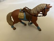 papo horse figure brown blue trim Toy for sale  Shipping to South Africa