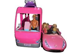 Cámper con paquete de juguetes Barbie con auto y muñecas convertibles, usado segunda mano  Embacar hacia Argentina
