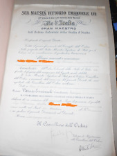 Diploma cavaliere ordine usato  Italia