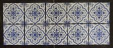 Set Of 10 Vintage Richards Group Blue & White Ceramic Tiles - 6 inch x 6 inch  for sale  Shipping to South Africa