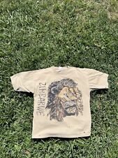 Camiseta Zimbabwe León Animal Talla Mediana Gráfica Beige Mangas Cortas segunda mano  Embacar hacia Argentina