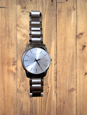 Relógio Calvin Klein: relógio de pulso analógico masculino quartzo CK funcionando com elos comprar usado  Enviando para Brazil