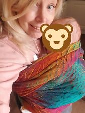 Rocking horse Wovens Baby Wrap Sling Carrier in beautiful handwoven silk , used for sale  BOURNEMOUTH