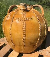 Jarre à huile, poteries XVIIIe en terre cuite vernissée, buire, croix chrétienne d'occasion  Châteauneuf-du-Rhône