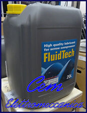 Olio lubrificante FluidTech per compressore a vite 20 lt x ABAC BALMA FINI  usato  Martina Franca