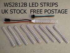 10 x 12 LED Strips 5V WS2812B 5050 RGB 144/m  for Arduino, Rasp Pi, Freepost, used for sale  Shipping to South Africa