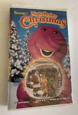 Barney's Night Before Christmas - VHS Video Tape - Kids Purple Dinosaur Songs for sale  Canada