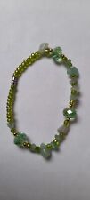 Bracelet green stone for sale  THORNTON-CLEVELEYS