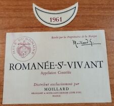 Etiquette vin romanee d'occasion  Montigny-le-Bretonneux