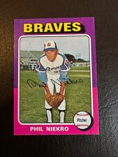 1975 Topps - #130 Phil Niekro Braves HOF NM prawie idealny czysty, ostry, wyśrodkowany na sprzedaż  Wysyłka do Poland