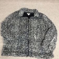 Style & Co Jacket Size Petite Medium Teddy Bear Zip Up Sherpa Fleece Zip Up  for sale  Shipping to South Africa