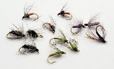 12 Soft Hackle Fly Selection, 12 Mixed Soft Hackle Flies #12 for sale  Shipping to South Africa