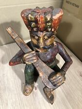 Indyjska drewniana, ręcznie malowana figurka mężczyzny radżastańskiego na sprzedaż  PL