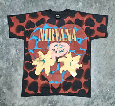 Camisa Nirvana Vintage Caixa em Forma de Coração Kurt Cobain OVP HSB Grunge Utero Sliver, usado comprar usado  Enviando para Brazil