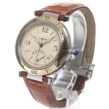 Bisel automático CARTIER W3101255 Pasha 38 mm reserva de marcha YG para hombre #C287, usado segunda mano  Embacar hacia Mexico