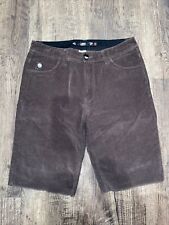 Antigo Y2K Lost Surf Company. Shorts longos masculinos marrons 11,5 pol. costura interna tamanho 33 comprar usado  Enviando para Brazil