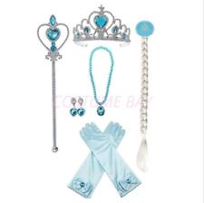Frozen2 Festa de Aniversário Elsa Roxo Azul 6 peças Conjunto de Tiara Peruca Varinha Luva Brinco AU comprar usado  Enviando para Brazil