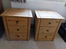 Wooden bedside cabinets for sale  BEDFORD
