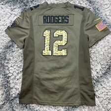 Camiseta deportiva de Green Bay Packers de Aaron Rodgers camuflada saludo al servicio juvenil talla XL segunda mano  Embacar hacia Mexico