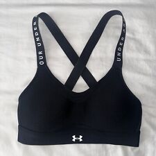 NWOT Under Armour Infinity Mid Impact Sports Workout Gym Running Bra Black XS for sale  Shipping to South Africa