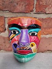 Terracotta painted face for sale  NEWBIGGIN-BY-THE-SEA