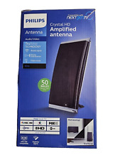 Antena de TV amplificada interna Philips Crystal HD com cabo coaxial de 6' – Preta, usado comprar usado  Enviando para Brazil