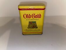 VINTAGE METAL PACK SIZE OLD GOLD CIGARETTES EMPTY FLIP TOP TIN for sale  Shipping to South Africa