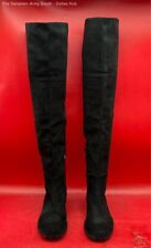 Botas femininas Stuart Weitzman de camurça preta altura do joelho tamanho-8.5 comprar usado  Enviando para Brazil