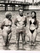 Used, 1992 Handsome Man Trunks Bulge Long Haired Beauty Beach Kherson Vintage Photo for sale  Shipping to South Africa
