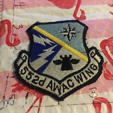 USAF 552nd AWAC Wing SQUADRON Patch 3/5/24 for sale  Shipping to South Africa