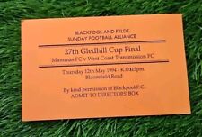 27th gledhill cup for sale  BLACKPOOL