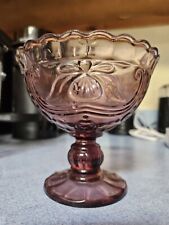 Antique Pink Glass Scalloped Pedestal Bowl for sale  Shipping to South Africa