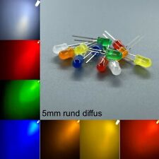 5 mm LED redondos difusos todos los colores incl. resistencias diodos emisores de luz LED 5 mm segunda mano  Embacar hacia Argentina
