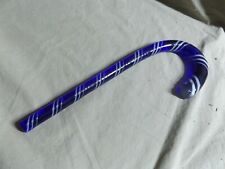 Vintage Solid Cobalt Blue Glass Cane 11.75" Handle Remnant from Broken Cane for sale  Wallingford