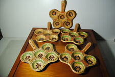 Conjunto de 5 tapas de molho espanhol mesa provença cerâmica mendigo faiança mendigo servo comprar usado  Enviando para Brazil